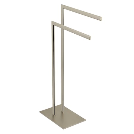 Kingston Brass SCC3098 Edenscape Pedestal Dual Towel Rack, Brushed Nickel SCC3098